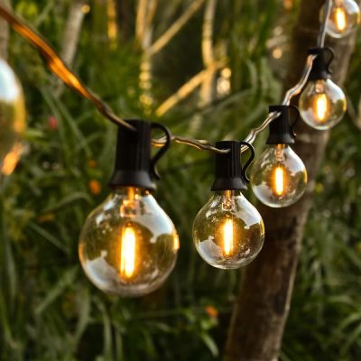 G40 gömb fényfüzér - 25 izzó, 7,5 m, bővíthető | YARDBULBS