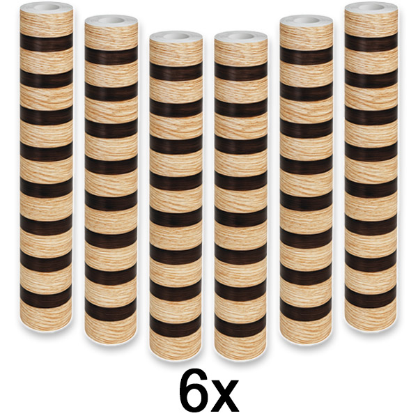 6x Öntapadós fahatású falpanel | LINEWALL