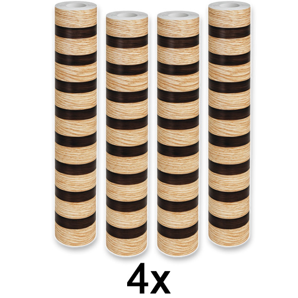 4x Öntapadós fahatású falpanel | LINEWALL