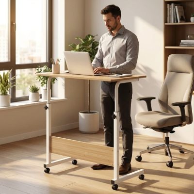 Állítható magasságú hordozható asztal kerekeken (71-90 cm) | EVOSTUL